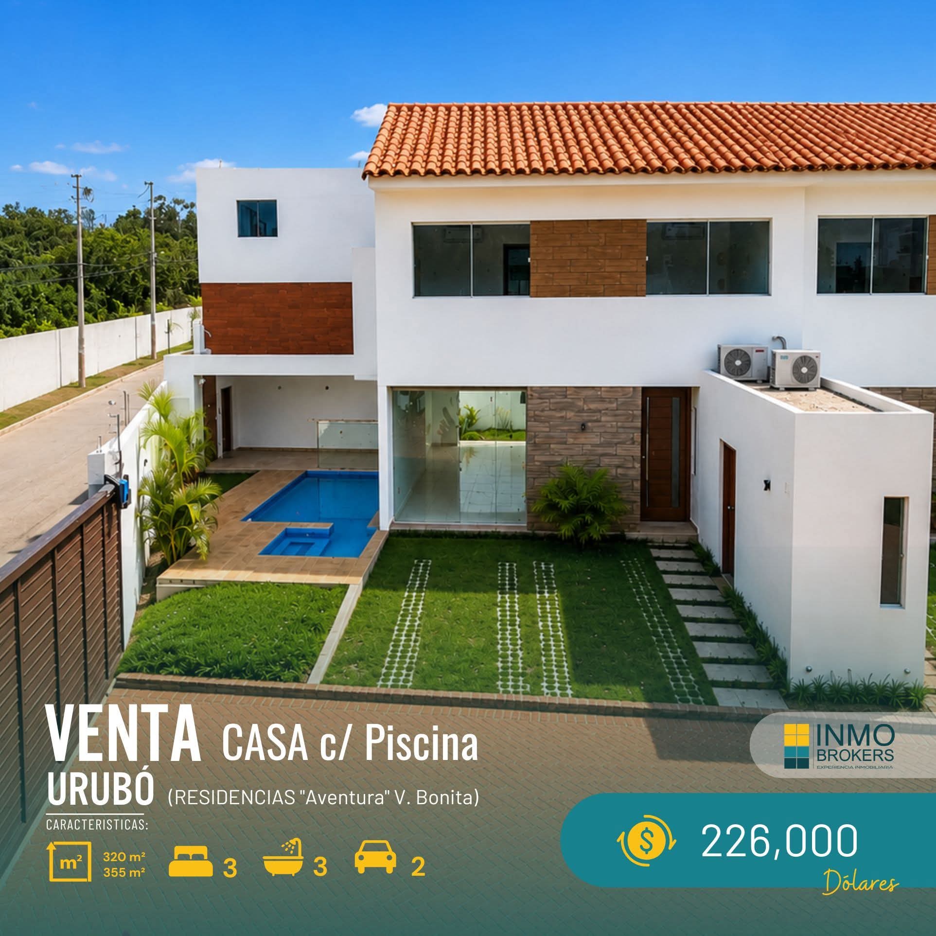 URUBÓ- CASA c/Piscina – RESIDENCIAS AVENTURA